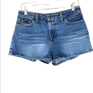 l. e. I Blue Jean shorts 100% Cotton Sz 9